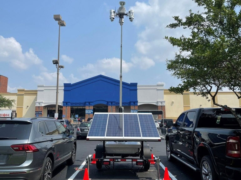 Parking Lot Mobile Surveillance Cameras